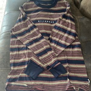 Billabong men’s long sleeve striped t shirt, size M